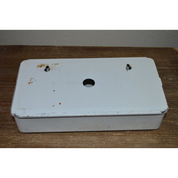 Vintage Detecto Hand Painted Floral Metal Tissue Box Dispenser READ - Picture 7 of 13